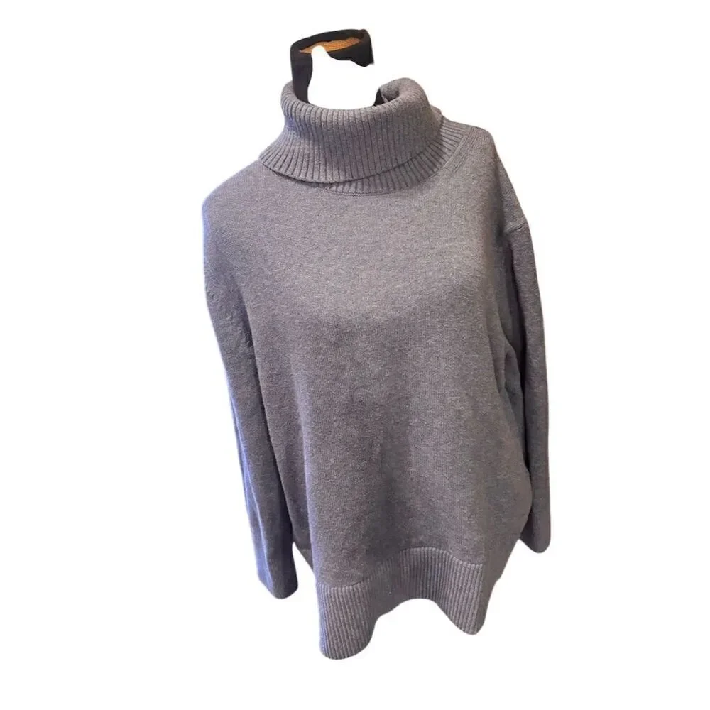 Banana Republic Women's Blue Turtleneck Sweater Long Sleeve Casual size XL